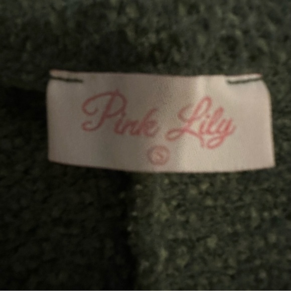 Pink Lily green oversized sweater size S - Picture 6 of 7